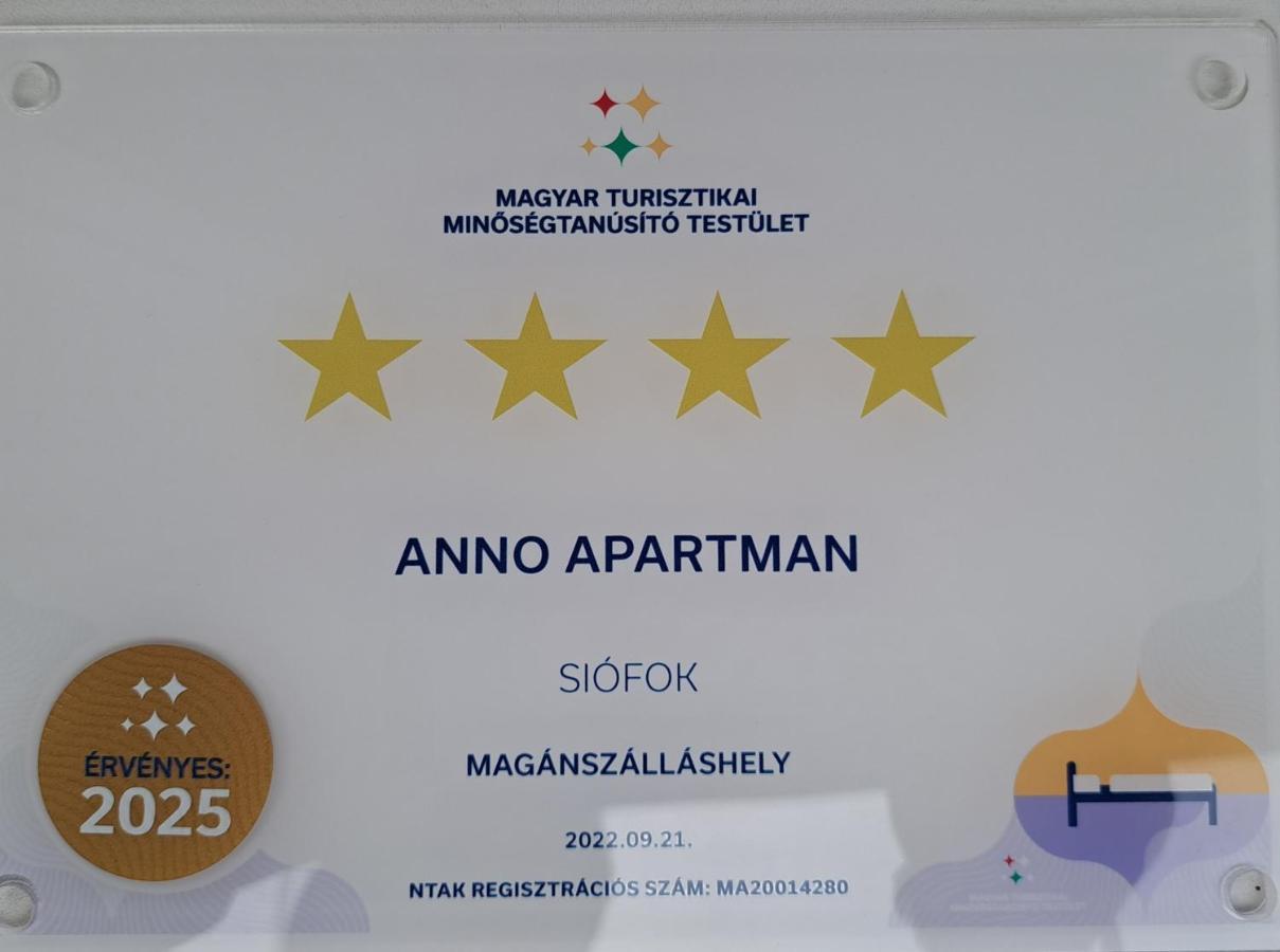 AnNo Apartman Siófok Esterno foto